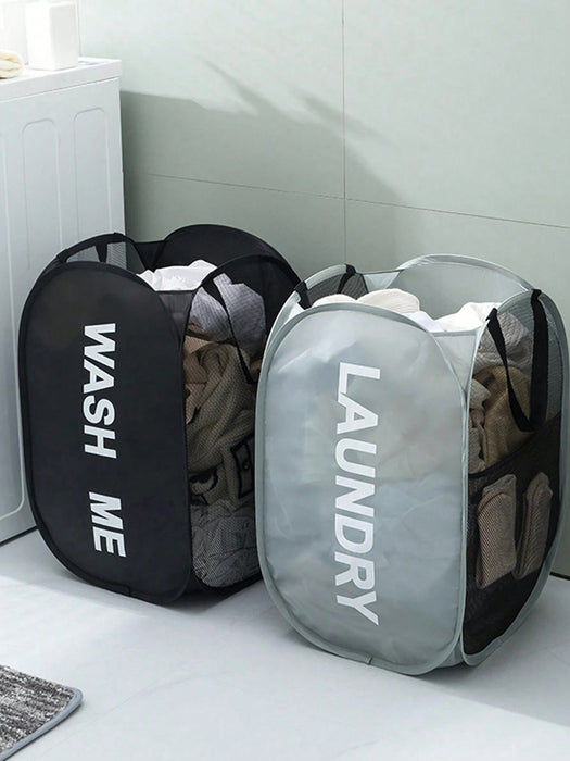 1pcs Cesta plegable para ropa sucia del hogar, de lavandería tipo barril - Quierox - Tienda Online