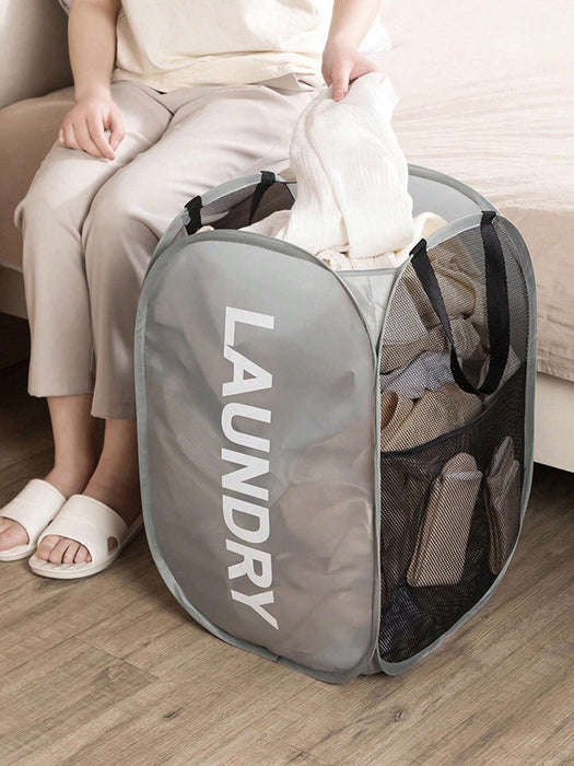 1pcs Cesta plegable para ropa sucia del hogar, de lavandería tipo barril - Quierox - Tienda Online