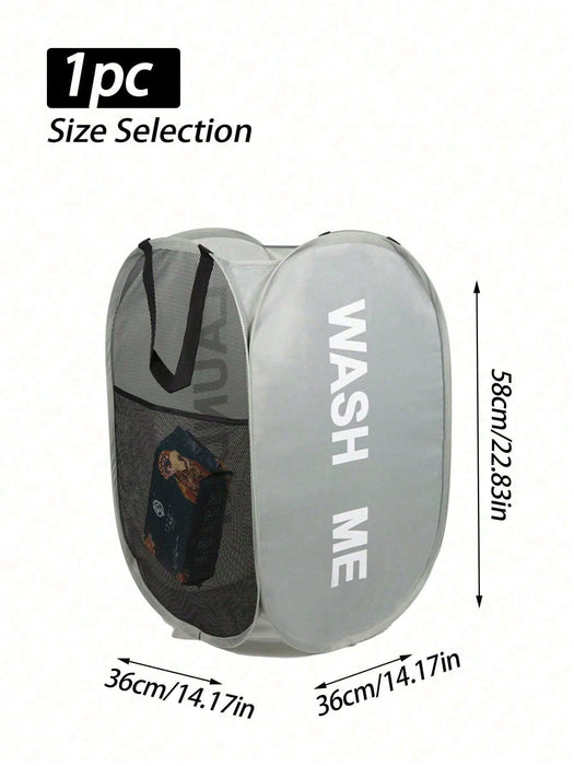 1pcs Cesta plegable para ropa sucia del hogar, de lavandería tipo barril - Quierox - Tienda Online
