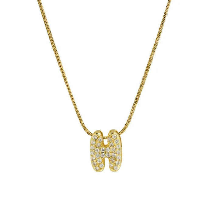 1pcs Collar De Serpiente Con Colgante De Letra Pequeñas para mujer - Quierox - Tienda Online