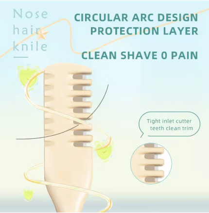 1pcs Cuchillo para vello nasal y de orejas, peine de doble cara para afeitar - Quierox - Tienda Online