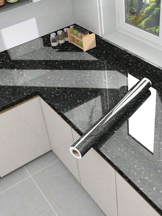 1pcs de adhesivo autoadhesivo de cocina con diseño de mármol negro - Quierox - Tienda Online