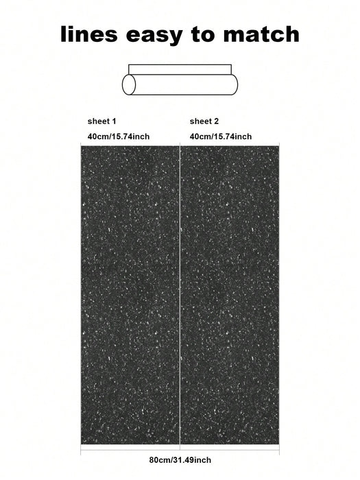 1pcs de adhesivo autoadhesivo de cocina con diseño de mármol negro - Quierox - Tienda Online