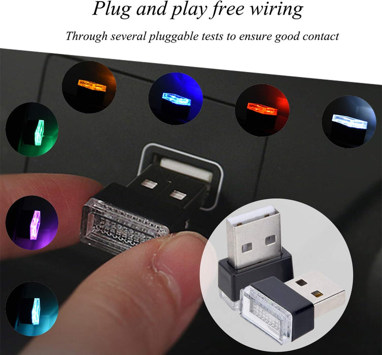 1pcs de luces LED USB miniatura universale para el interior del automóvil - Quierox - Tienda Online