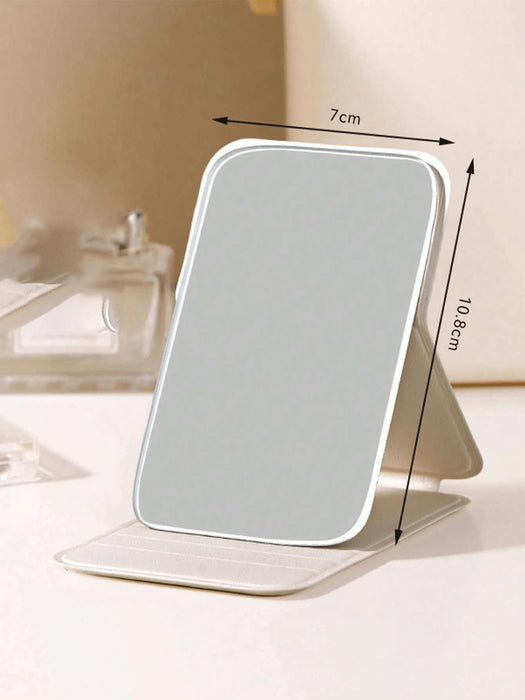 1pcs Espejo de maquillaje plegable, de maquillaje portátil de mano, minimalista. - Quierox - Tienda Online