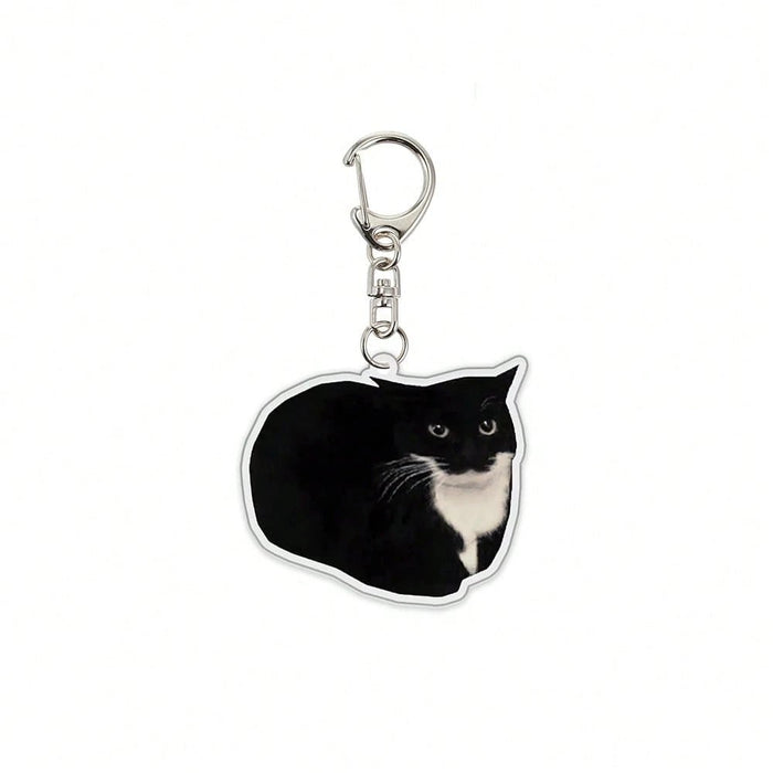 1pcs Llavero de mascota con colgante de acrílico con foto de gato, para mochila - Quierox - Tienda Online