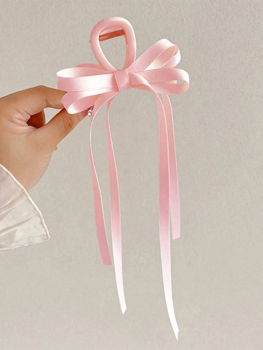 1pcs Pinza de pelo con lazo de doble capa de unicolor para mujer, accesorios de cabello - Quierox - Tienda Online