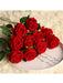 1pcs Rosa roja oscura artificial, textura de terciopelo realista - Quierox - Tienda Online