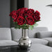 1pcs Rosa roja oscura artificial, textura de terciopelo realista - Quierox - Tienda Online