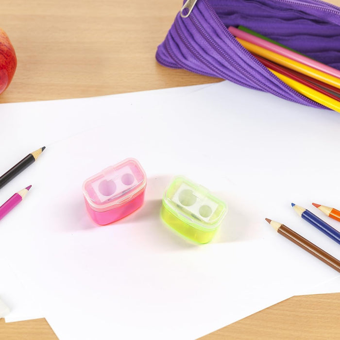 1pcs Sacapunta pequeño manual para niños, de doble agujero - Quierox - Tienda Online