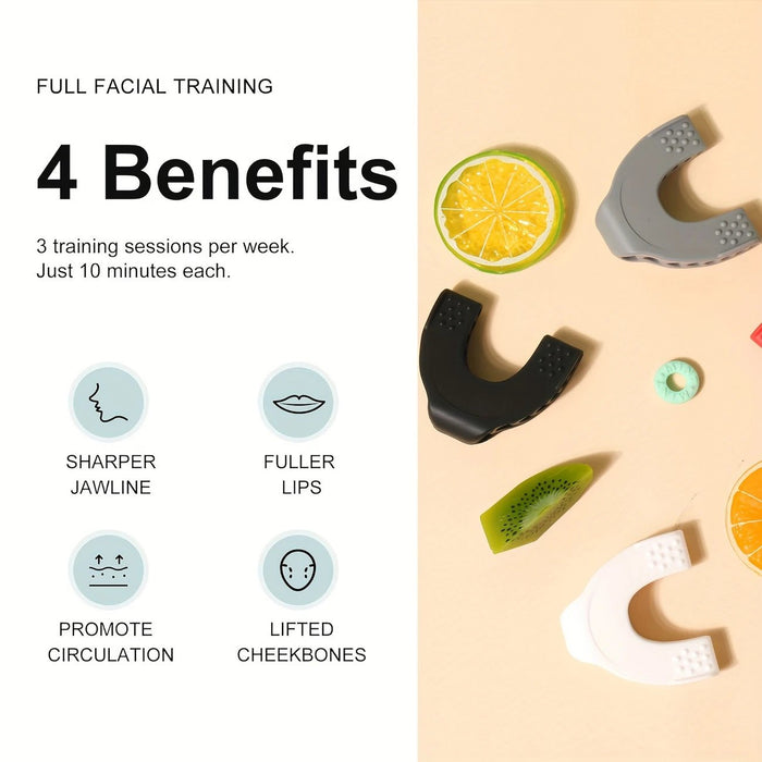 1pza de ejercitador de mandíbula/facial, tonifica músculos del cuello y cara - Quierox - Tienda Online