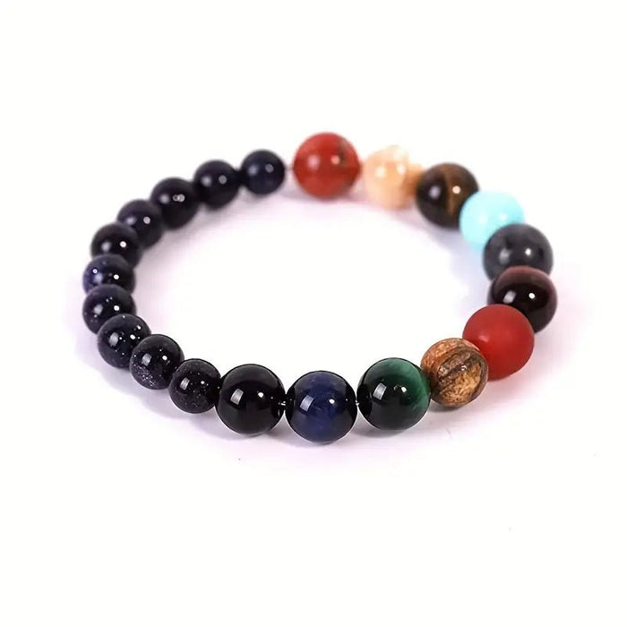 1pza Pulseras Del Universo Fresco De Ocho Planetas, Pulseras Coloridas - Quierox - Tienda Online