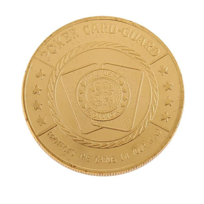 1x Metal Poker Guard Card Protector Moneda Chip Chapado en oro - Quierox - Tienda Online