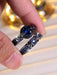 2 anillos de compromiso elegantes: anillo de halo + anillo de eternidad con circonitas - Quierox - Tienda Online
