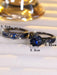 2 anillos de compromiso elegantes: anillo de halo + anillo de eternidad con circonitas - Quierox - Tienda Online