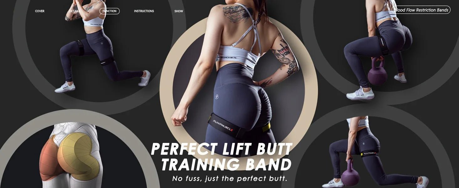2 bandas ajustables de restricción del flujo sanguíneo de las piernas: mejoran el crecimiento y la fuerza muscular - Quierox - Tienda Online
