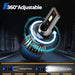 2 bombillas LED H7 de luz alta y baja para faros delanteros de coche, 12 V CC, con ventilador - Quierox - Tienda Online