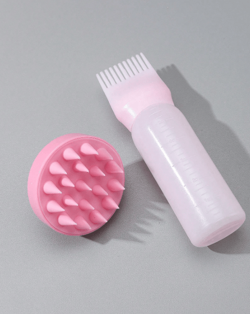 2 botellas con cepillo aplicador de tinte para el cabello - Quierox - Tienda Online