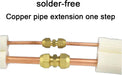 2 conectores de extensión de tubería de cobre para aire acondicionado de 3/8 y 1/4 de pulgada de diámetro - Quierox - Tienda Online