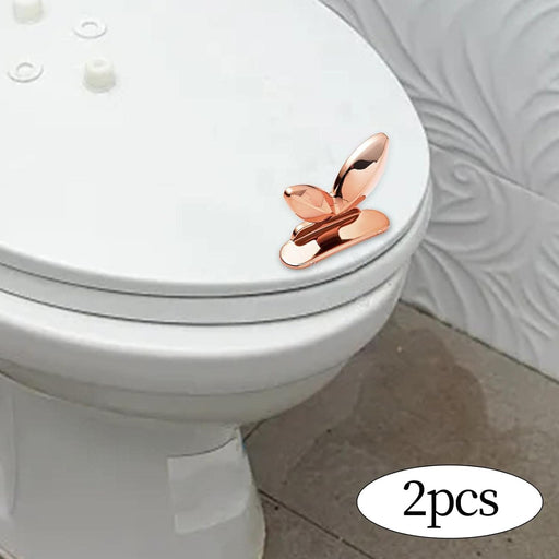 2 elevadores de tapa de inodoro dorados - Quierox - Tienda Online