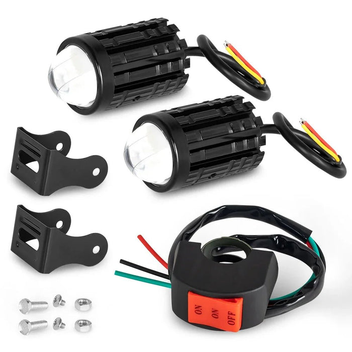 2 faros LED para motocicleta, 12 V, luces LED de alto brillo - Quierox - Tienda Online