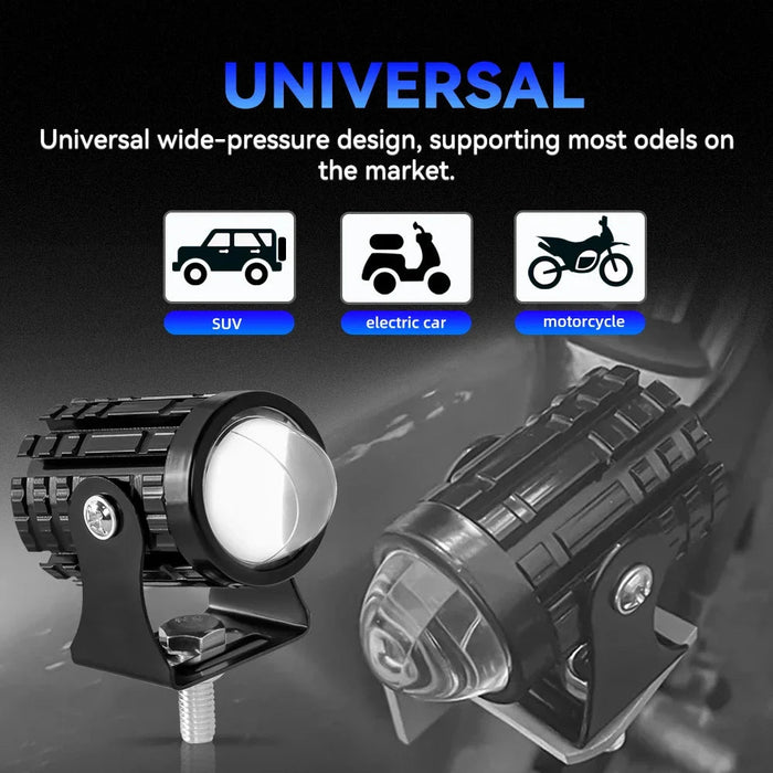 2 faros LED para motocicleta, 12 V, luces LED de alto brillo - Quierox - Tienda Online