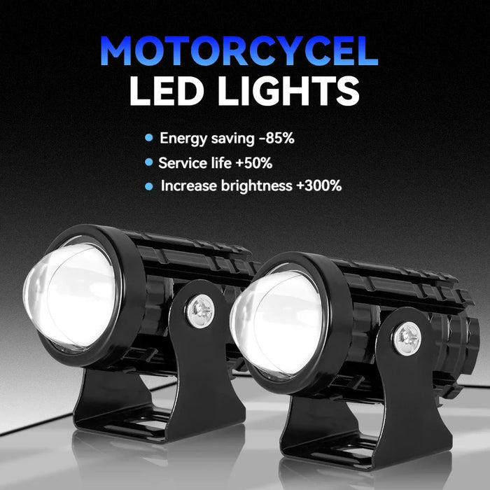 2 faros LED para motocicleta, 12 V, luces LED de alto brillo - Quierox - Tienda Online