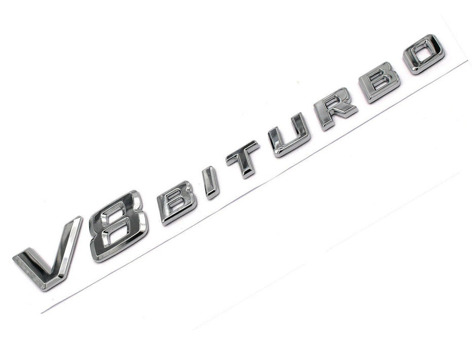 2 Inscripción 3D V8 Biturbo AMG emblema cromado logotipo E63 CL63 CLS63 G63 ML63 S63 SL63 - Quierox - Tienda Online
