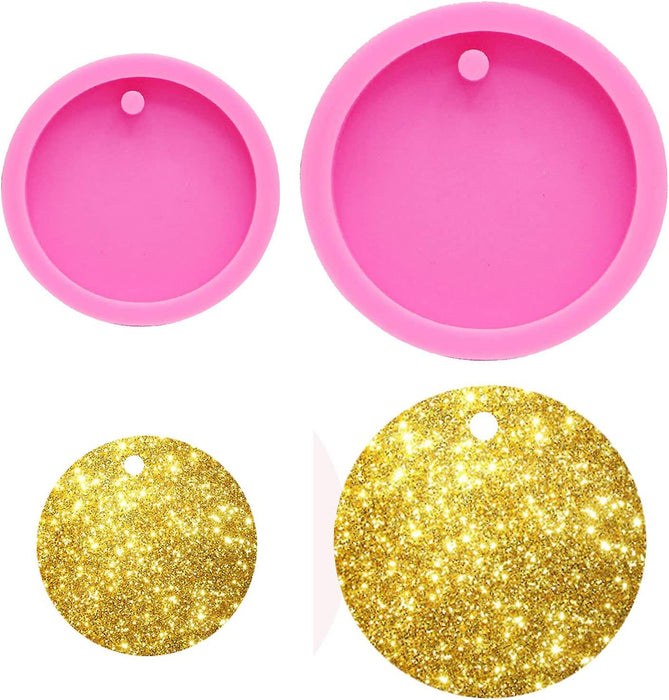 2 moldes para llaveros redondos - Quierox - Tienda Online