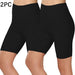 2 pantalones cortos de ciclismo para mujer, cintura alta, para entrenamiento - Quierox - Tienda Online