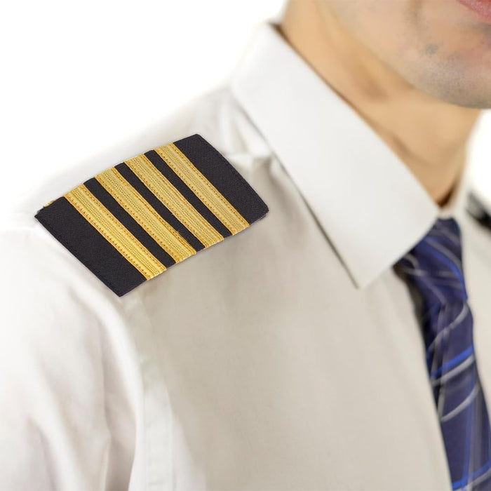 2 pares de charreteras de uniforme de piloto, tablas de hombro de capitán - Quierox - Tienda Online