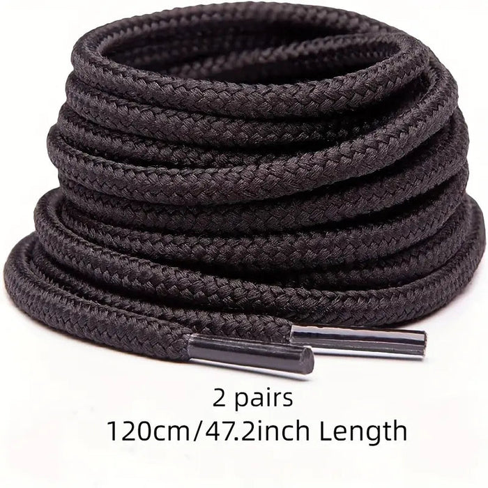 2 Pares De Cordones Redondos Resistentes Y Duraderos Para Botas De Trabajo - Quierox - Tienda Online