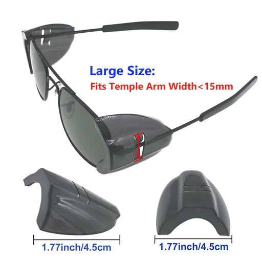 2 pares de protectores laterales para gafas de seguridad de fácil colocación - Quierox - Tienda Online
