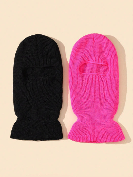 2 pasamontañas de punto cálidos para mujer, perfectos para viajar en otoño e invierno - Quierox - Tienda Online