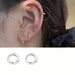 2 pendientes pequeños 8mm , ideales para uso diario, fotografía, joyería con proceso de galvanoplastia - Quierox - Tienda Online