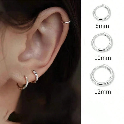 2 pendientes pequeños 8mm , ideales para uso diario, fotografía, joyería con proceso de galvanoplastia - Quierox - Tienda Online