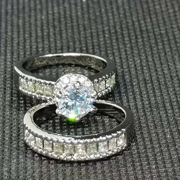 2 piezas, Anillos cuadrados hermosos y exquisitos de moda - Quierox - Tienda Online