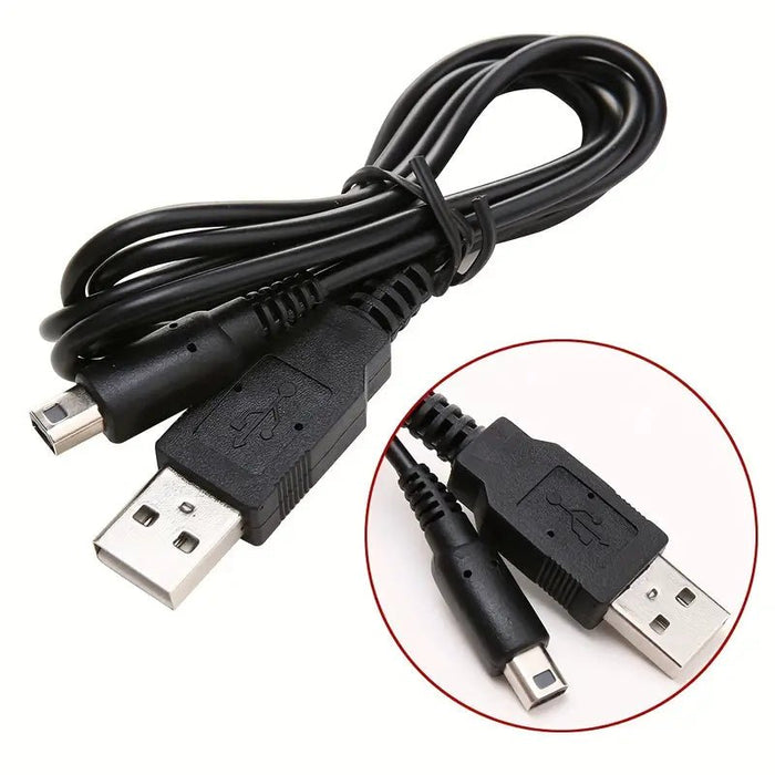 2 Piezas Cable Cargador USB Cable De Sincronización De Datos De Carga Para Nintendo - Quierox - Tienda Online