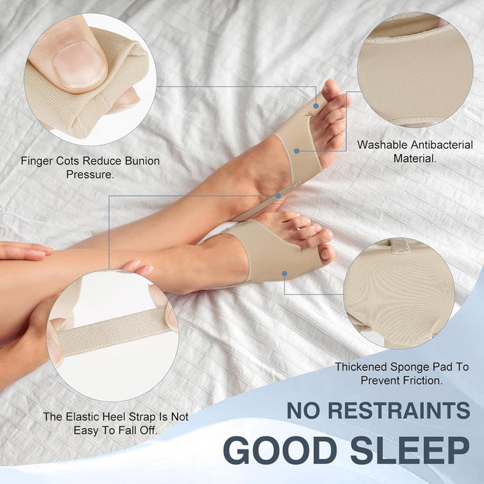 2 piezas correctores de juanetes para mujeres y hombres, calcetines para juanetes - Quierox - Tienda Online