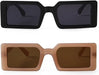 2 piezas Gafas de moda rectangulares unisex - Quierox - Tienda Online