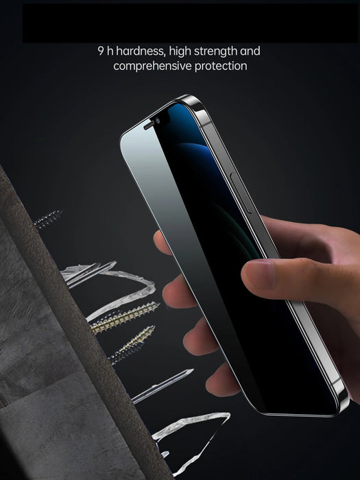 [2 piezas] Protector de pantalla de vidrio templado para privacidad compatible con iPhone - Quierox - Tienda Online