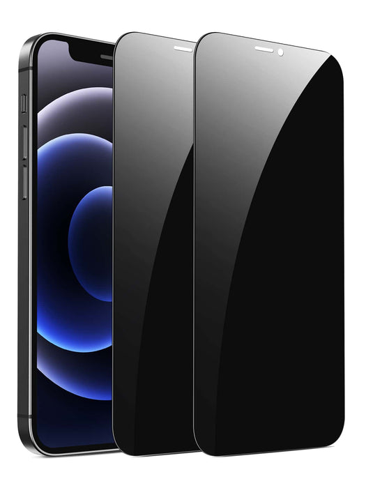 [2 piezas] Protector de pantalla de vidrio templado para privacidad compatible con iPhone - Quierox - Tienda Online