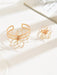 2 piezas/Set Brazalete de alambre con floral y Juego de anillo, Joyería de moda - Quierox - Tienda Online