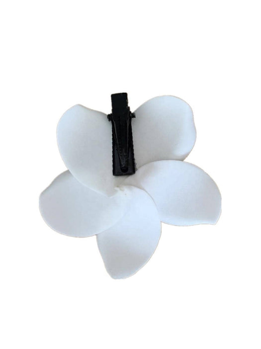 2 pinzas para el pelo de cocodrilo con decoración de flores blancas y amarillas para mujer - Quierox - Tienda Online