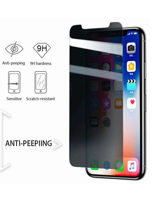 2 protectores de pantalla de vidrio templado antiespionaje compatibles con iPhone - Quierox - Tienda Online