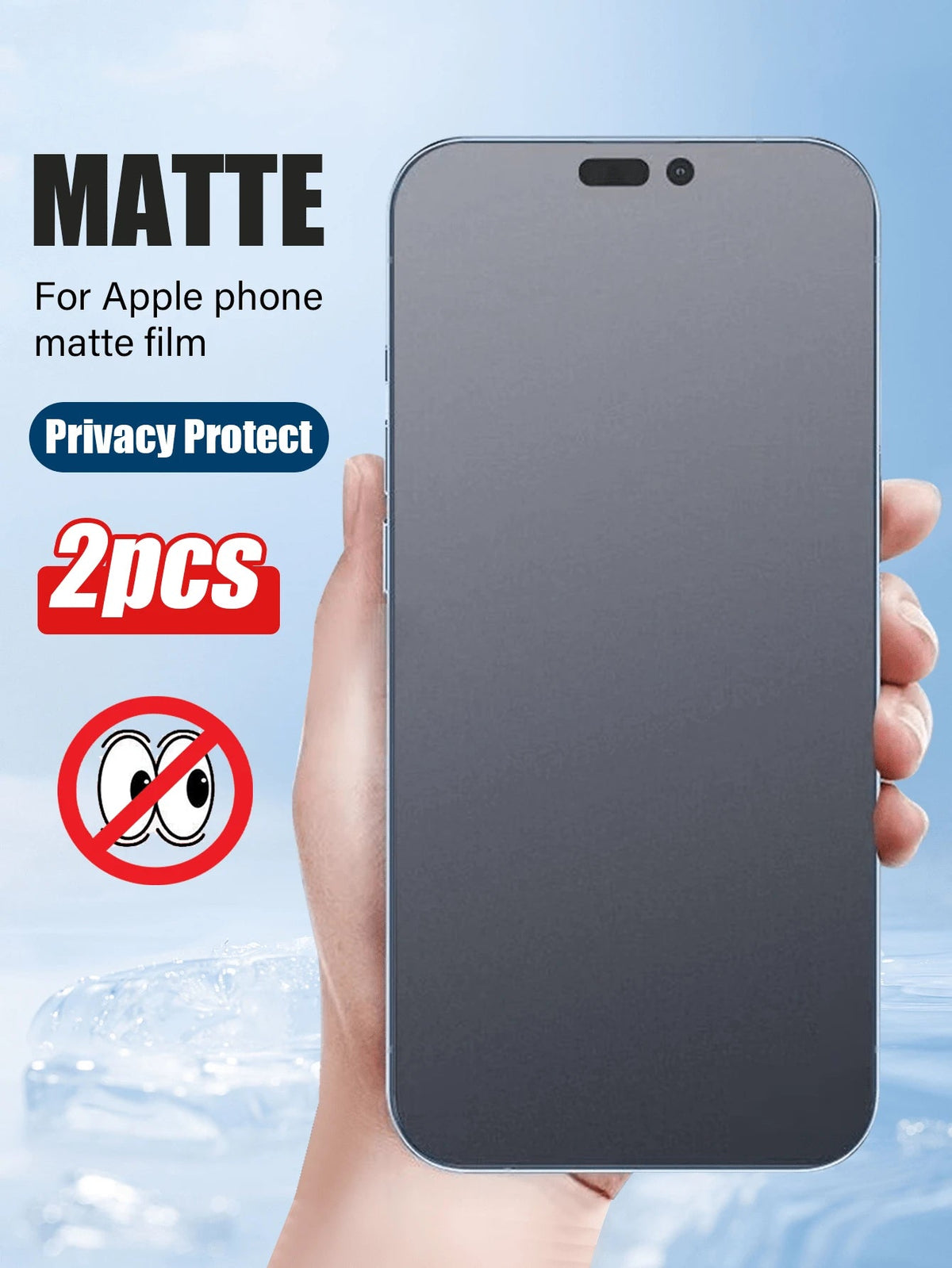 MAYtobe Protector De Privacidad Mate Para IPhone 17 Pro Max – Pack De 2, Vidrio Templado 9H Antiarañazos Y Antirreflejos