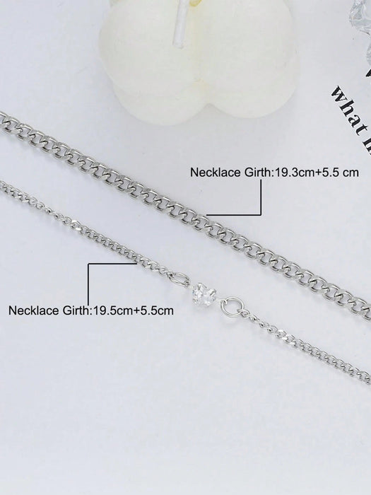 2 pulseras con forma de corazón, simples y de moda, para pareja - Quierox - Tienda Online