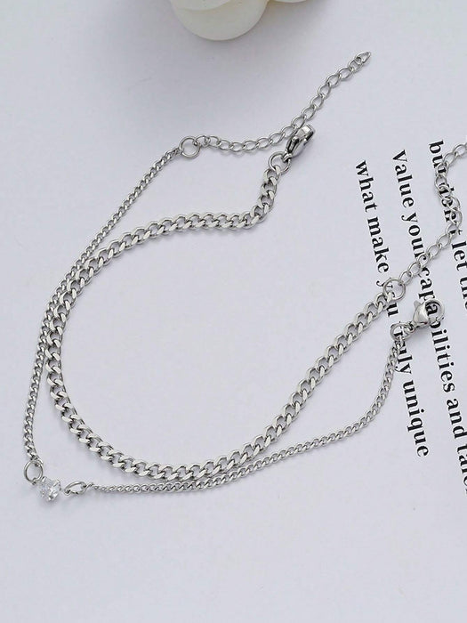 2 pulseras con forma de corazón, simples y de moda, para pareja - Quierox - Tienda Online
