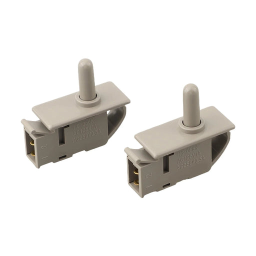 2 Pzas Interruptor de Botón Pulsador Normalmente Cerrado con Control de Luz de Puerta de Refrigerador - Quierox - Tienda Online