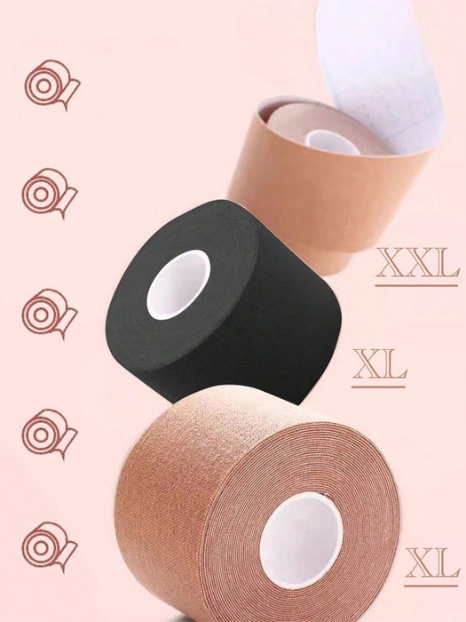 2 rollos de vendaje autoadhesivo brillante sin marcas para levantamiento del pecho - Quierox - Tienda Online
